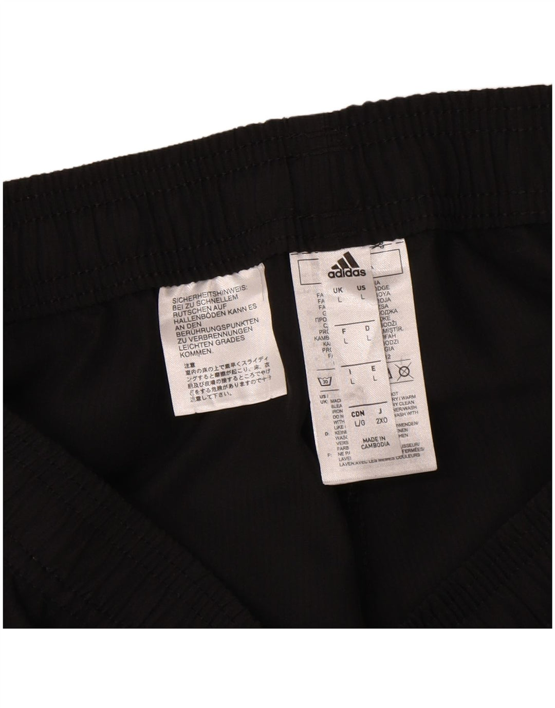 Męskie spodnie dresowe Adidas Aeroready, duże, czarne, poliestrowe