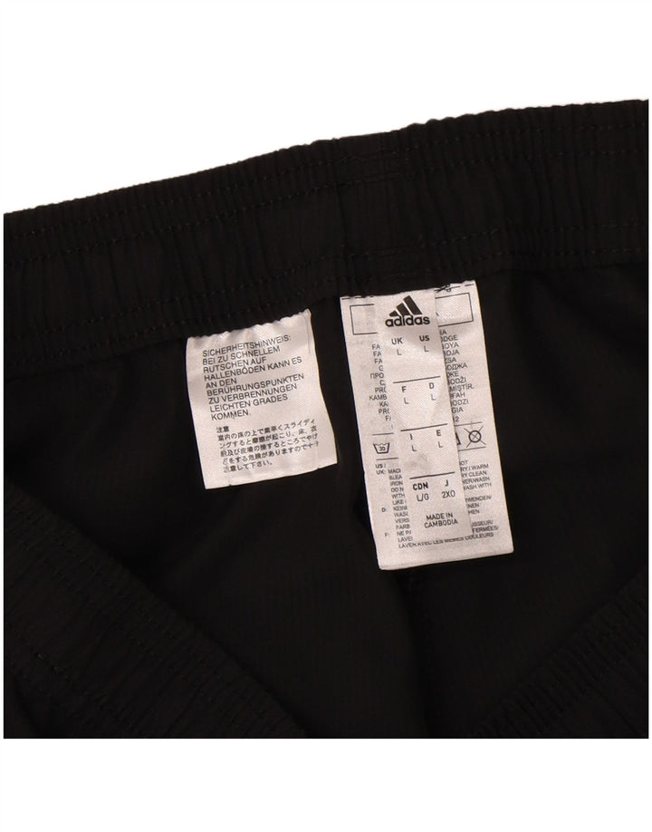 Męskie spodnie dresowe Adidas Aeroready, duże, czarne, poliestrowe