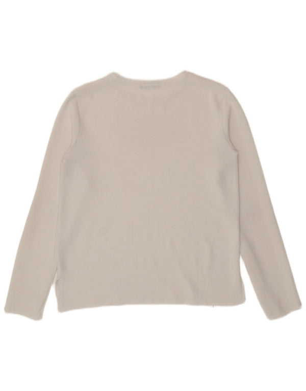 Top damski Zara z długim rękawem UK 10, mały, biały