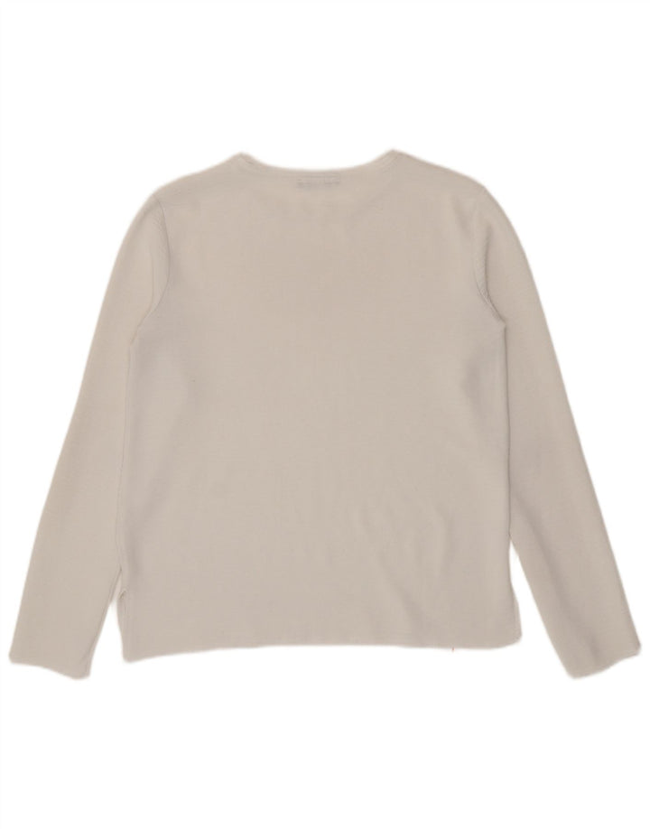Top damski Zara z długim rękawem UK 10, mały, biały