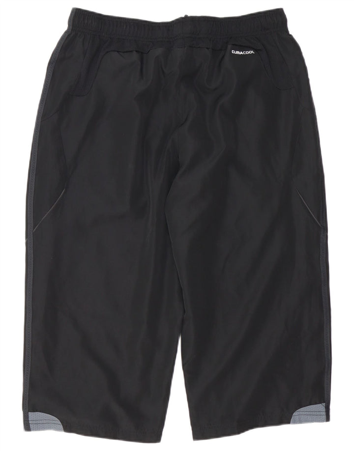 Męskie spodnie dresowe Adidas Climacool Capri, duże, czarne, z blokami kolorów