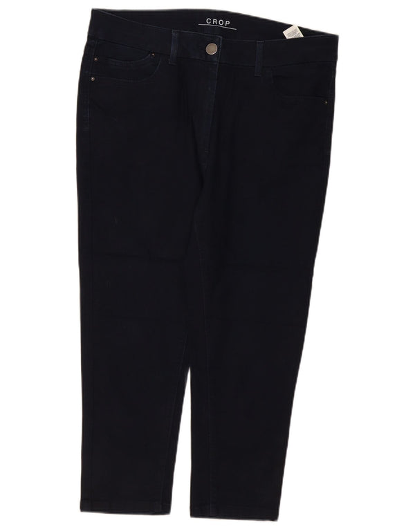 Marks & Spencer Damskie Krótkie Jeansy UK 16 Duże W34 L22 Granatowe