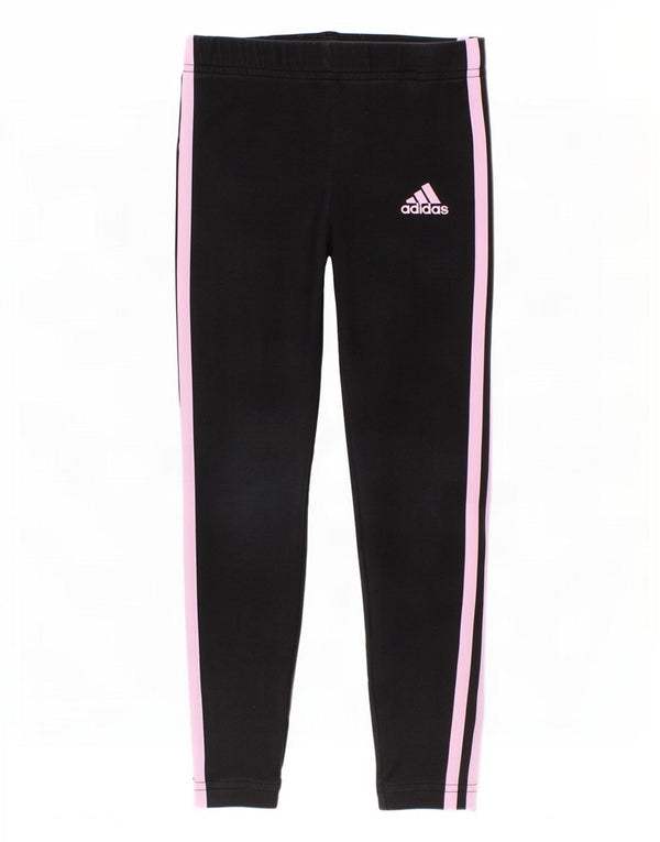 Legginsy Adidas Dziewczęce 5-6 Lat Czarne Bawełniane