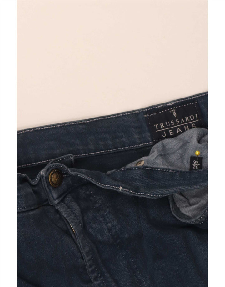 Damskie jeansy zwężane Trussardi IT 46 Large W32 L28 Niebieskie