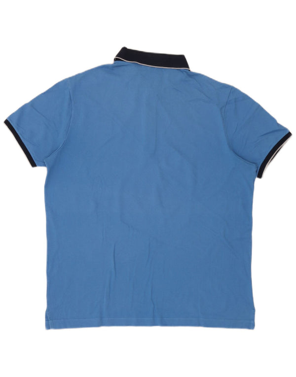 Paul & Shark Mens Polo Shirt XL Blue Colourblock