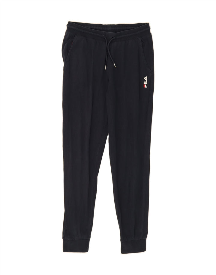FILA Mens Tracksuit Trousers Joggers Medium  Navy Blue Cotton Vintage Fila and Second-Hand Fila from Messina Hembry 
