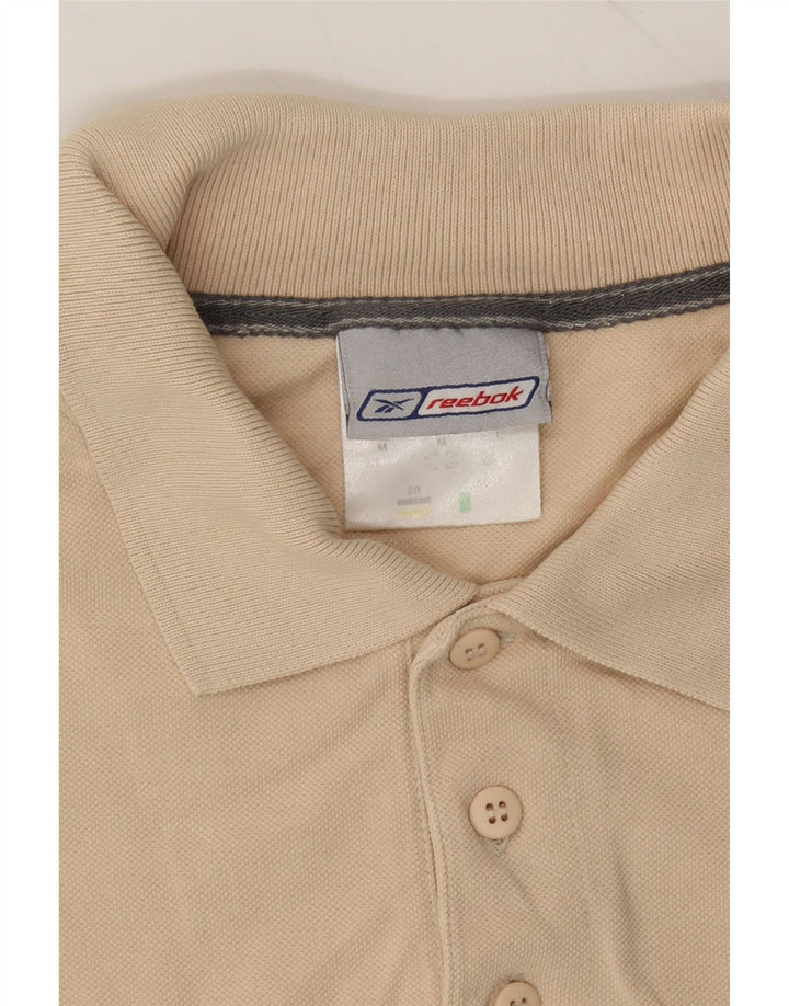 REEBOK Mens Polo Shirt Medium Beige Cotton Vintage Reebok and Second-Hand Reebok from Messina Hembry 