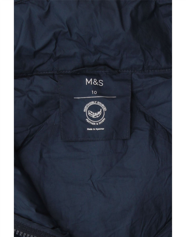 Marks & Spencer Damska kurtka oversize UK 10, mała, granatowa
