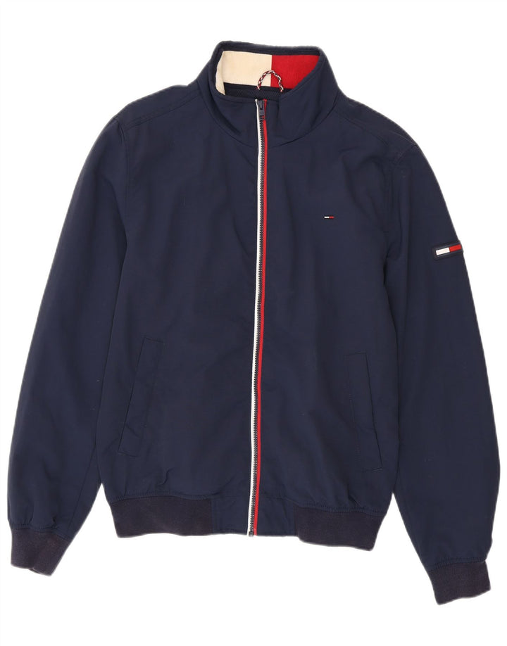 Męska kurtka bomberka Tommy Hilfiger UK 38 Średni granatowy poliamid