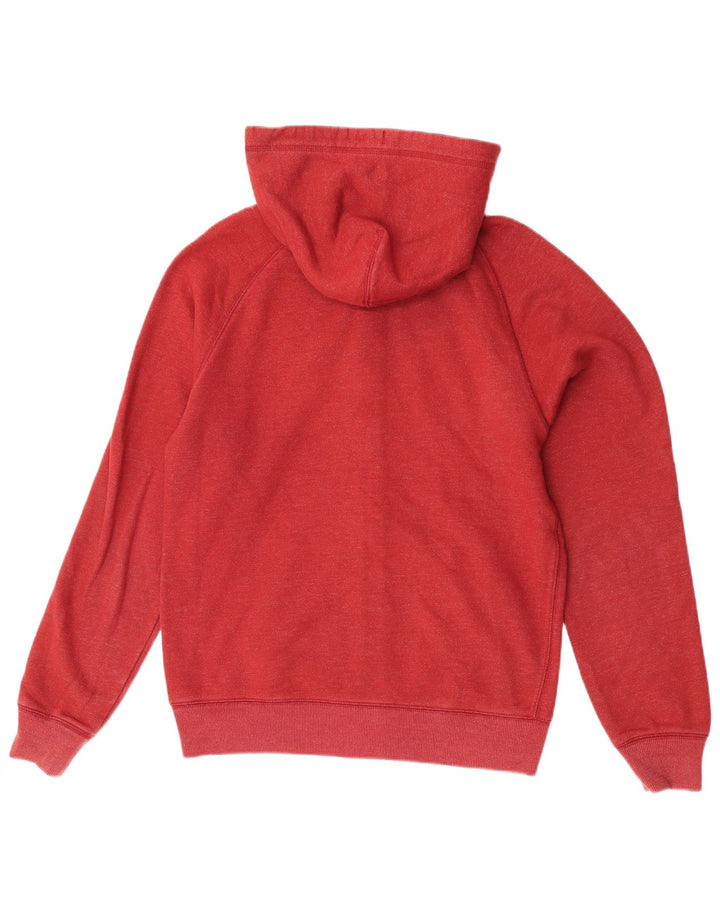 Męski sweter z kapturem i zamkiem błyskawicznym Jack Wills, średnioczerwony, bawełniany