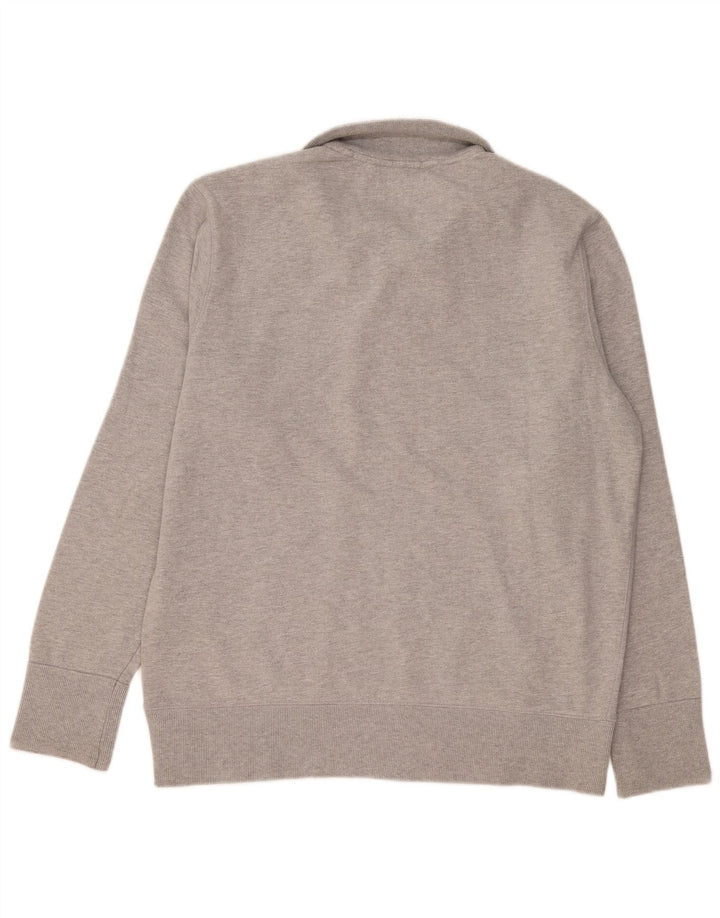 Męska bluza z kapturem i guzikami Calvin Klein Jeans, 2XL, szara