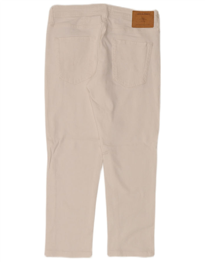 Męskie jeansy slim fit Jack & Jones W30 L26 Biała bawełna