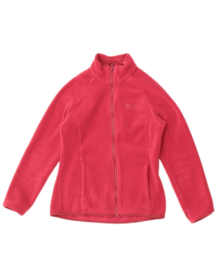 Damska kurtka polarowa Jack Wolfskin z podszewką UK 10, mały, różowy poliester