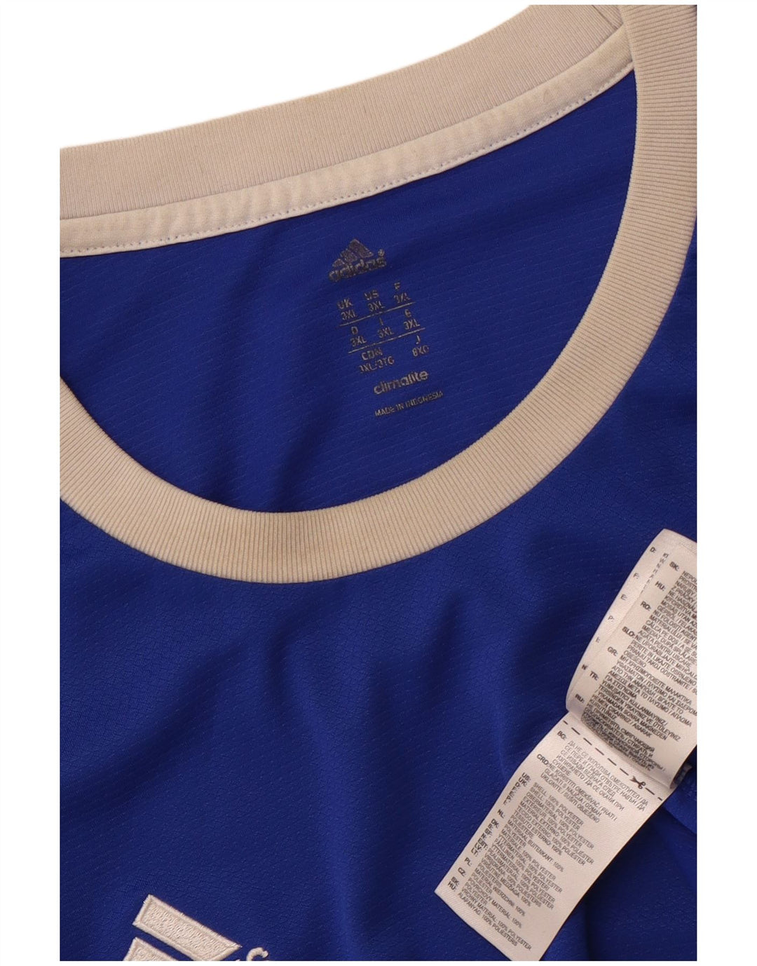 Adidas Męska koszulka Climalite Top 3XL Niebieski poliester