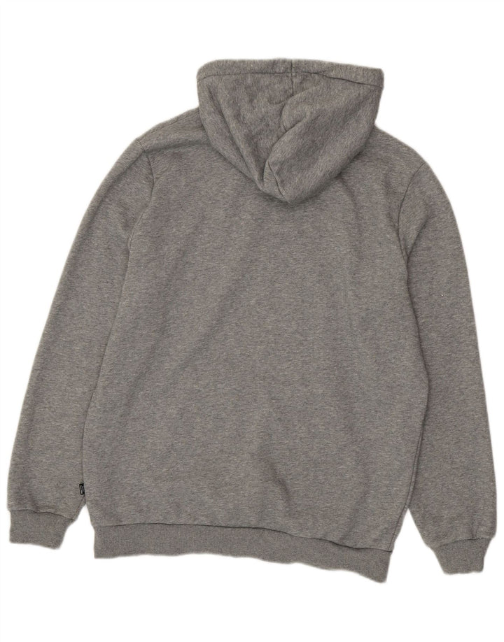 Męski sweter z kapturem Puma z grafiką, średnioszary, bawełniany w cętki