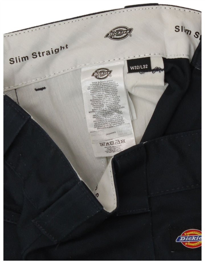 Męskie spodnie chino Dickies Slim Fit W32 L32 Granatowy poliester