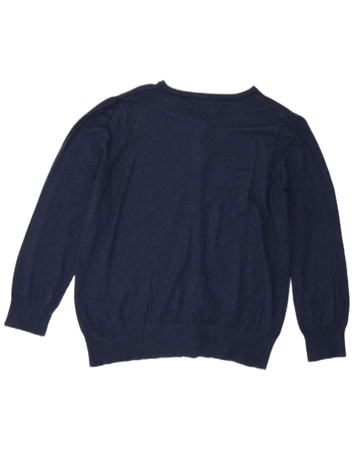 Sweter damski Marks & Spencer UK 16, duży, granatowy