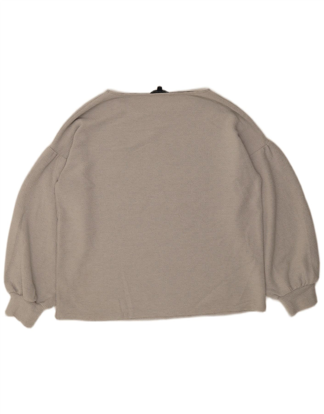 Damski sweter z dekoltem w łódkę French Connection UK 16, duży, szary