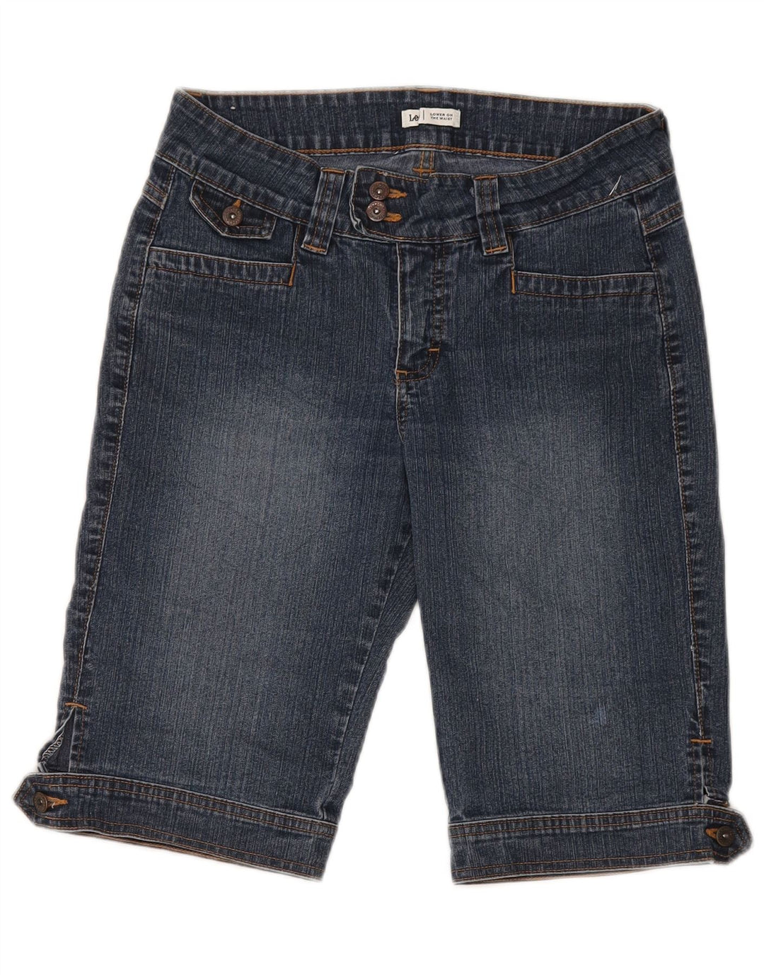 Damskie spodenki jeansowe Lee US 6 Medium W28, niebieska bawełna