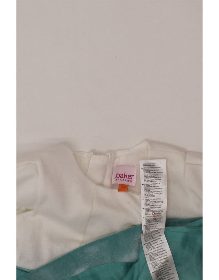 TED BAKER Sukienka o linii A dla dziewczynki 9-12 miesięcy, biały, z poliestru w kwiaty