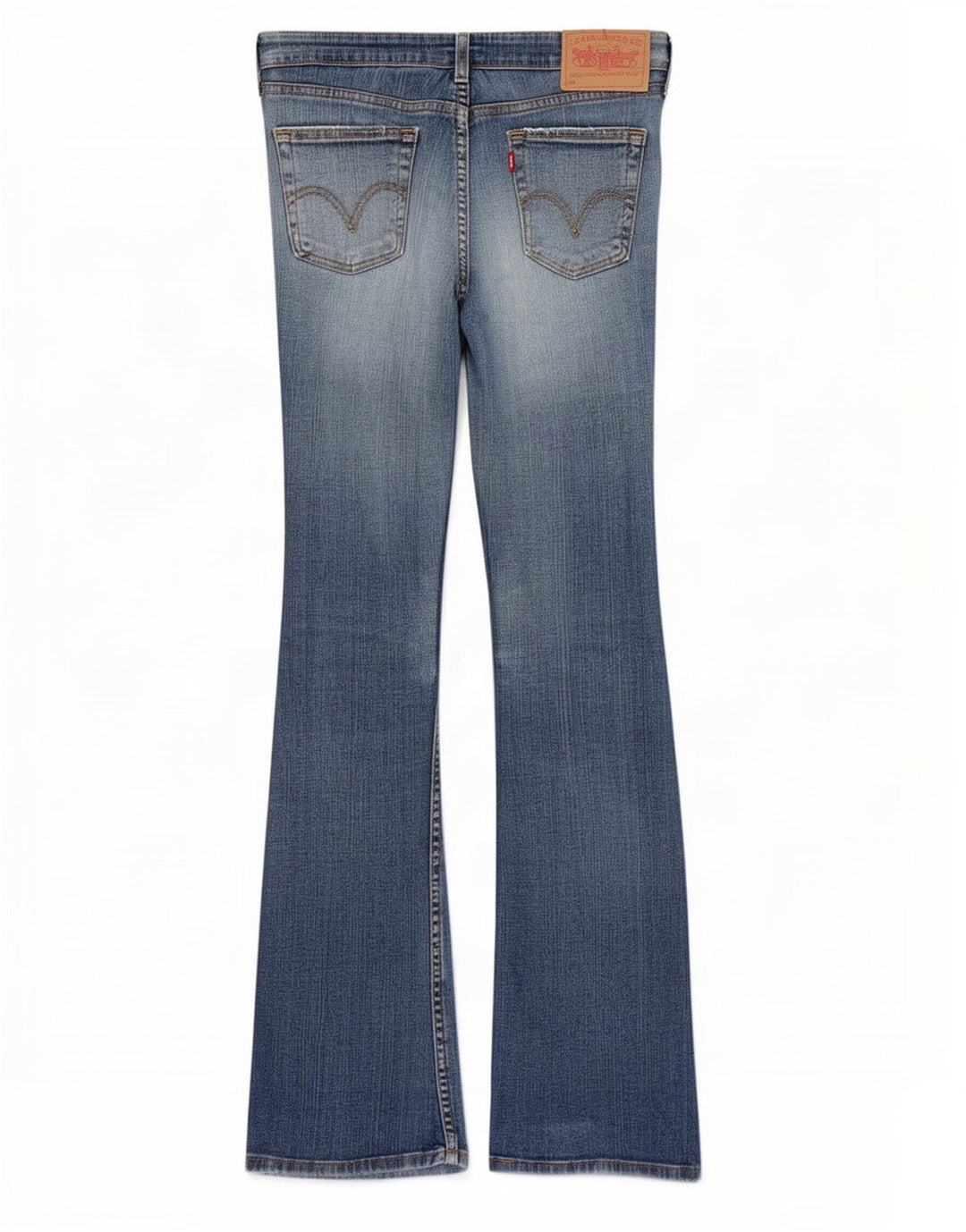 Damskie jeansy rozkloszowane Levi's US 5 Medium W30 L32 Niebieska bawełna
