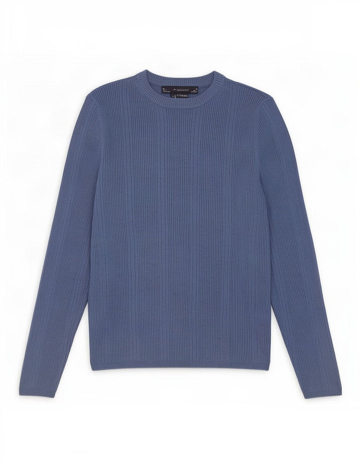 Sweter damski Marks & Spencer z okrągłym dekoltem, UK 12, średni niebieski, wiskoza