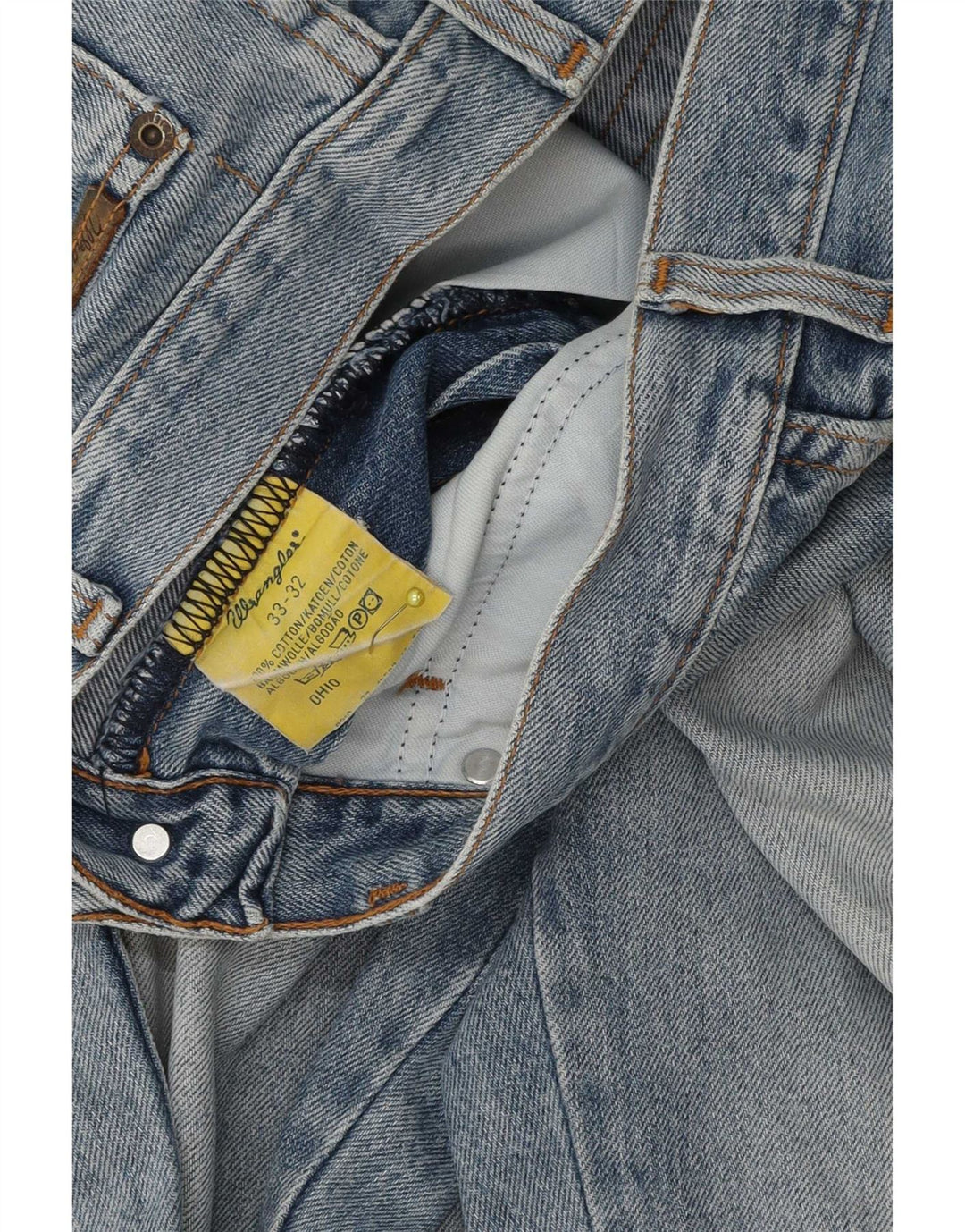 Męskie jeansy Wrangler Ohio Straight W33 L29 Niebieskie bawełniane