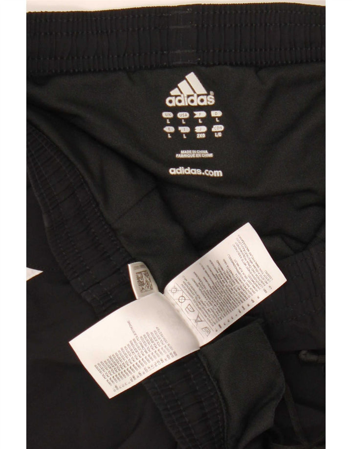 Męskie spodenki sportowe Adidas Climalite, duże, czarne, poliestrowe