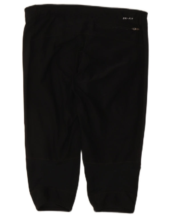 Damskie legginsy Nike Dri Fit Capri UK 12, średni czarny poliester