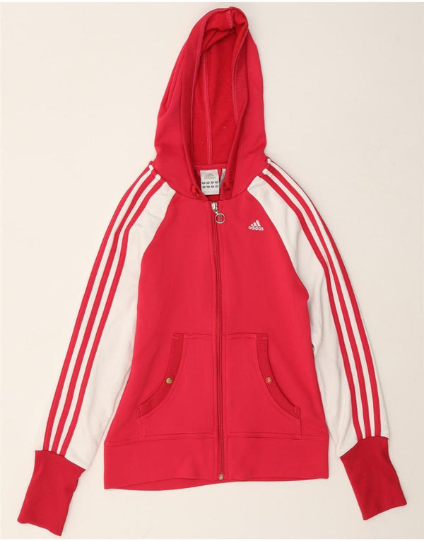Damska bluza Adidas Clima 365 Zip Hoodie Sweater UK 8 Small Pink Colourblock