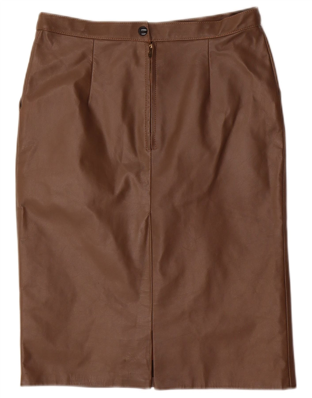 Damska spódnica ołówkowa Midi VINTAGE W28 Średni brąz