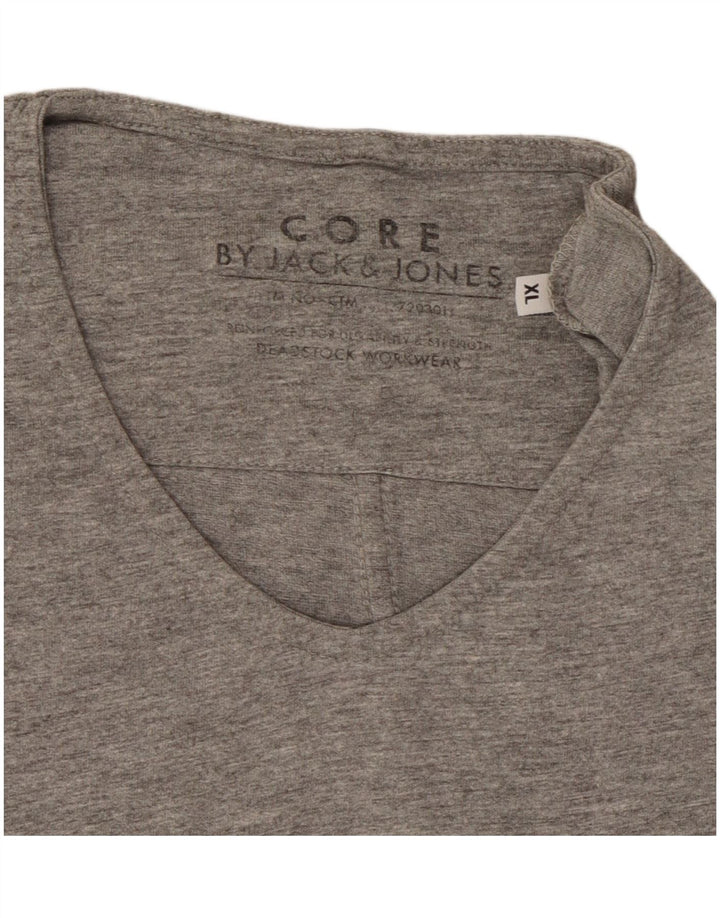 T-shirt męski Jack & Jones, rozmiar XL, szary, nakrapiany
