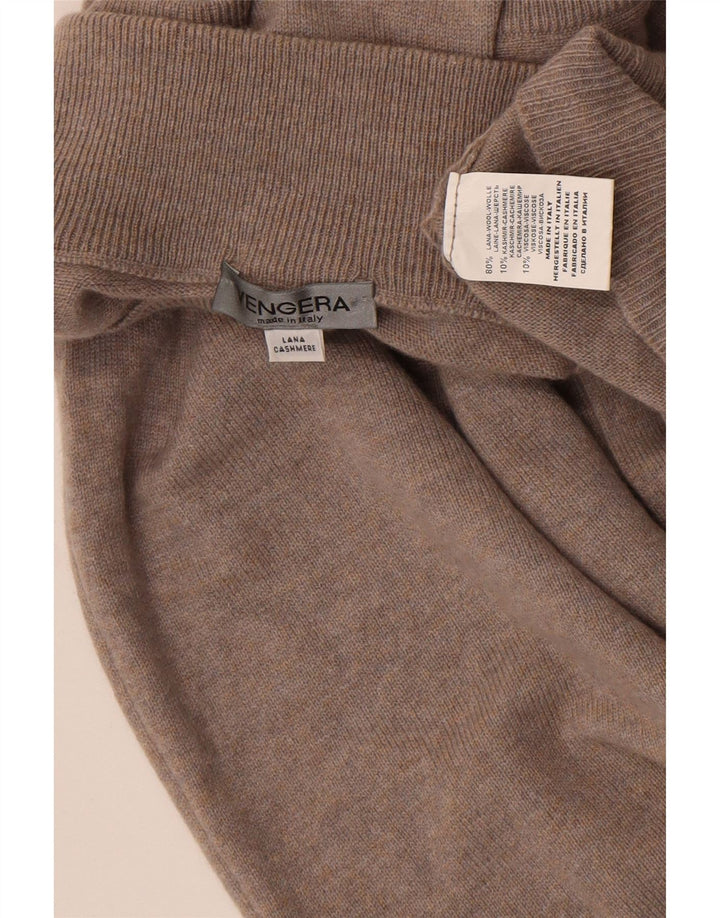 Męski sweter bez rękawów w stylu vintage, średnioszary, wełniany
