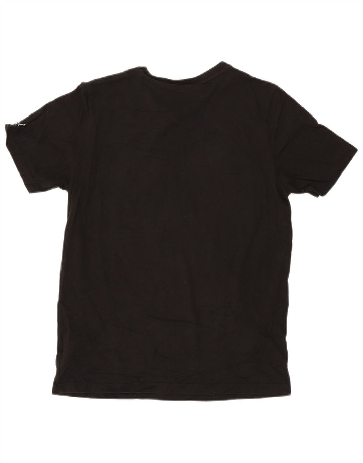 Męska koszulka z grafiką Puma, mała czarna w kwiaty, bawełniana natura