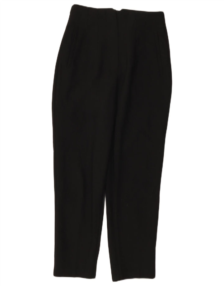 Damskie zwężane spodnie chino Zara, małe W26 L27, czarny poliester