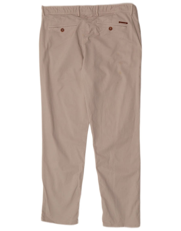 Spodnie Chino Massimo Dutti Męskie Slim Fit EU 44 Large W34 L28 Beżowa Bawełna