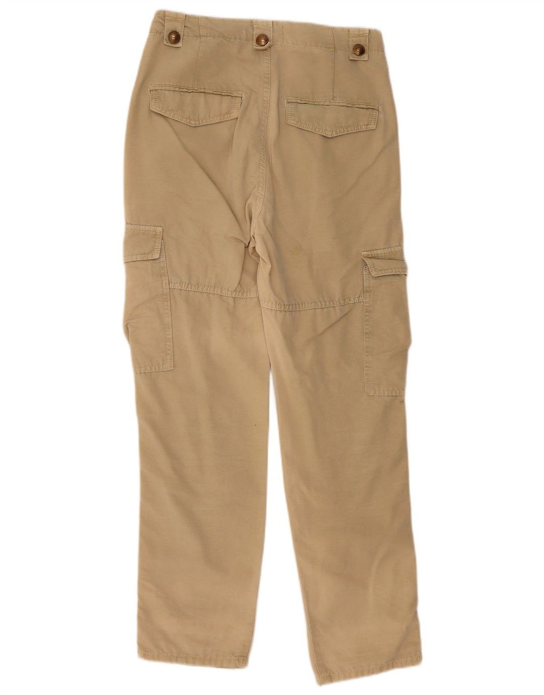 Spodnie damskie Zara Straight Cargo, małe W27 L30, beżowe