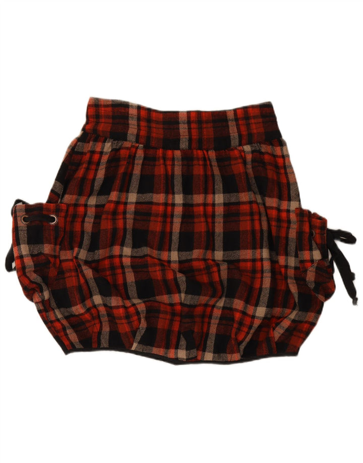 FORNARINA Damska spódnica bąbelkowa duża W34 wełniana wielokolorowa krata