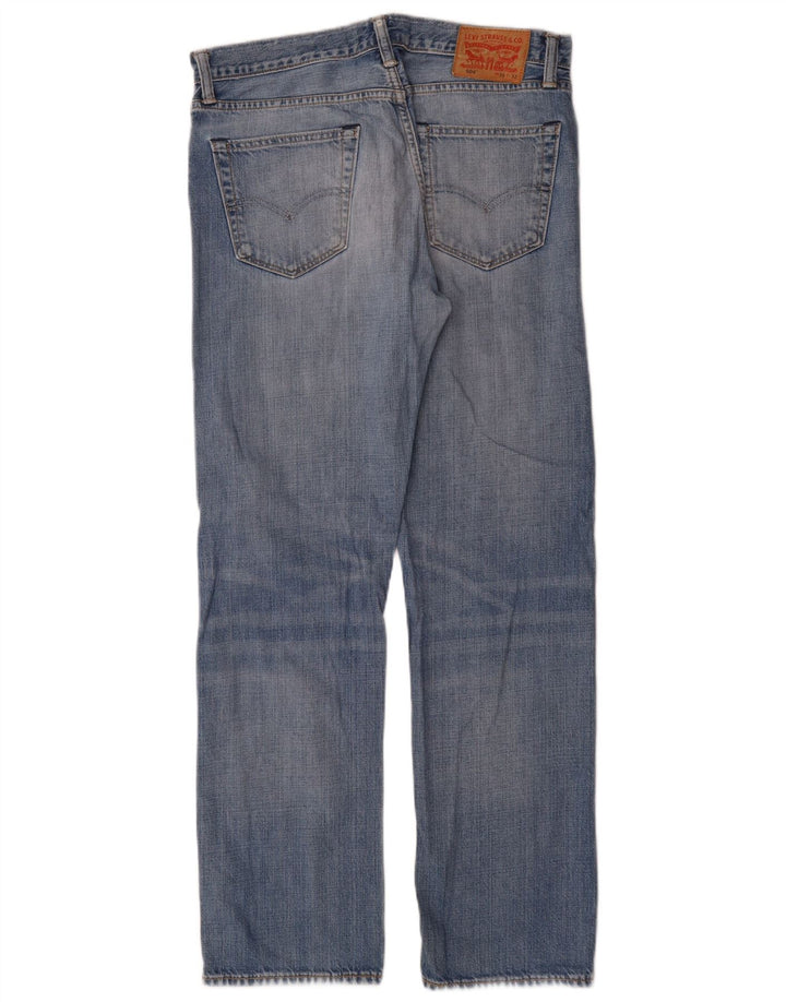 Męskie jeansy Levi's 504 Straight W33 L32 Niebieskie bawełniane