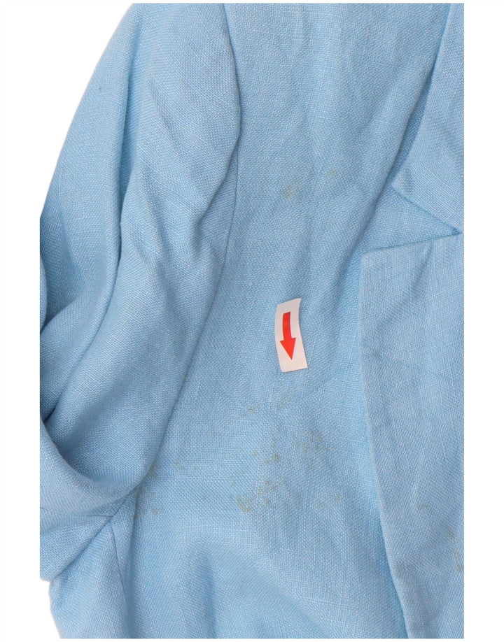 Kurtka damska Zara Open Blazer UK 18 XL niebieska