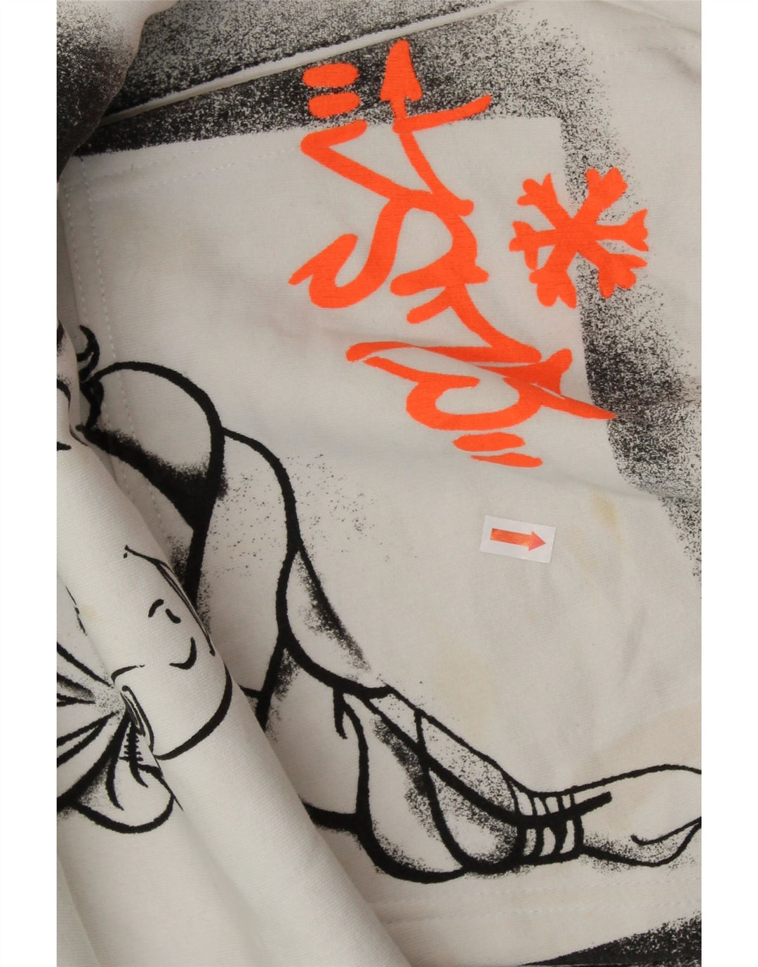 Damski sweter z kapturem ZARA Frozen Graphic UK 10, mały, biały