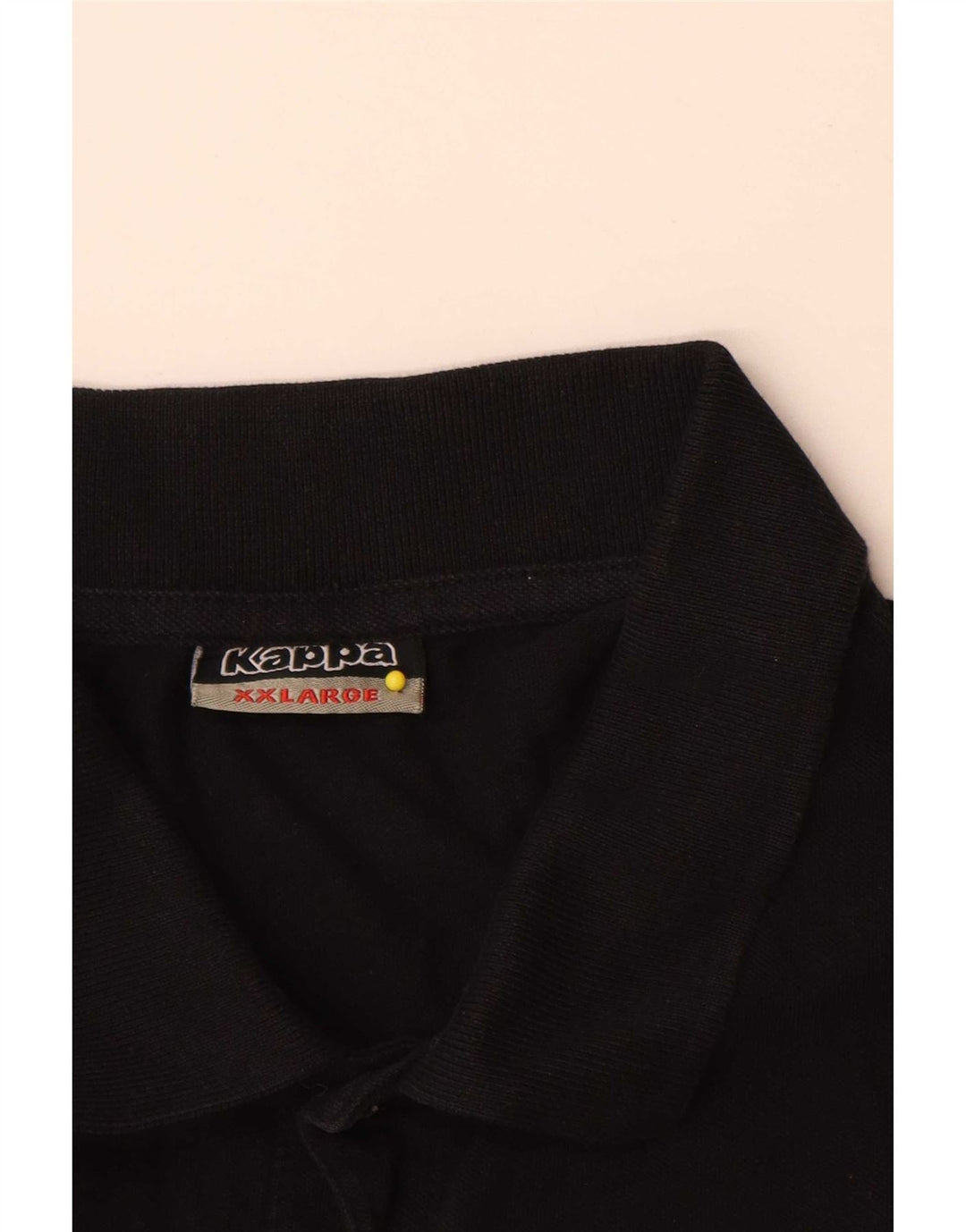 Męska koszulka polo Kappa 2XL Czarna bawełniana