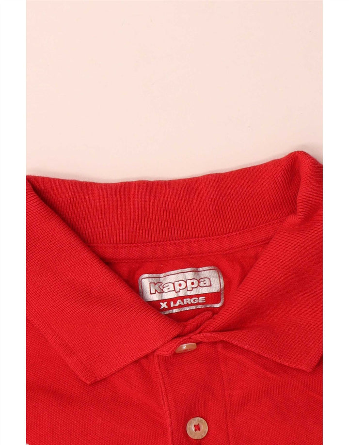 Męska koszulka polo Kappa XL, czerwona, bawełniana