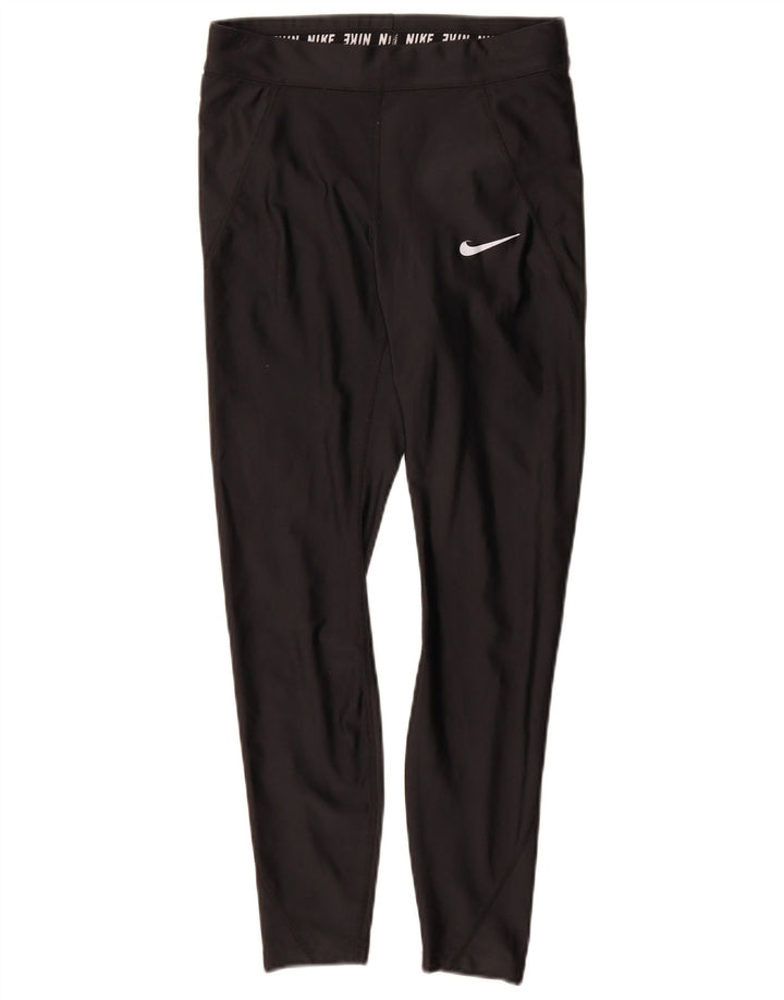 Damskie legginsy Nike Dri Fit UK 8, małe, czarne, poliestrowe