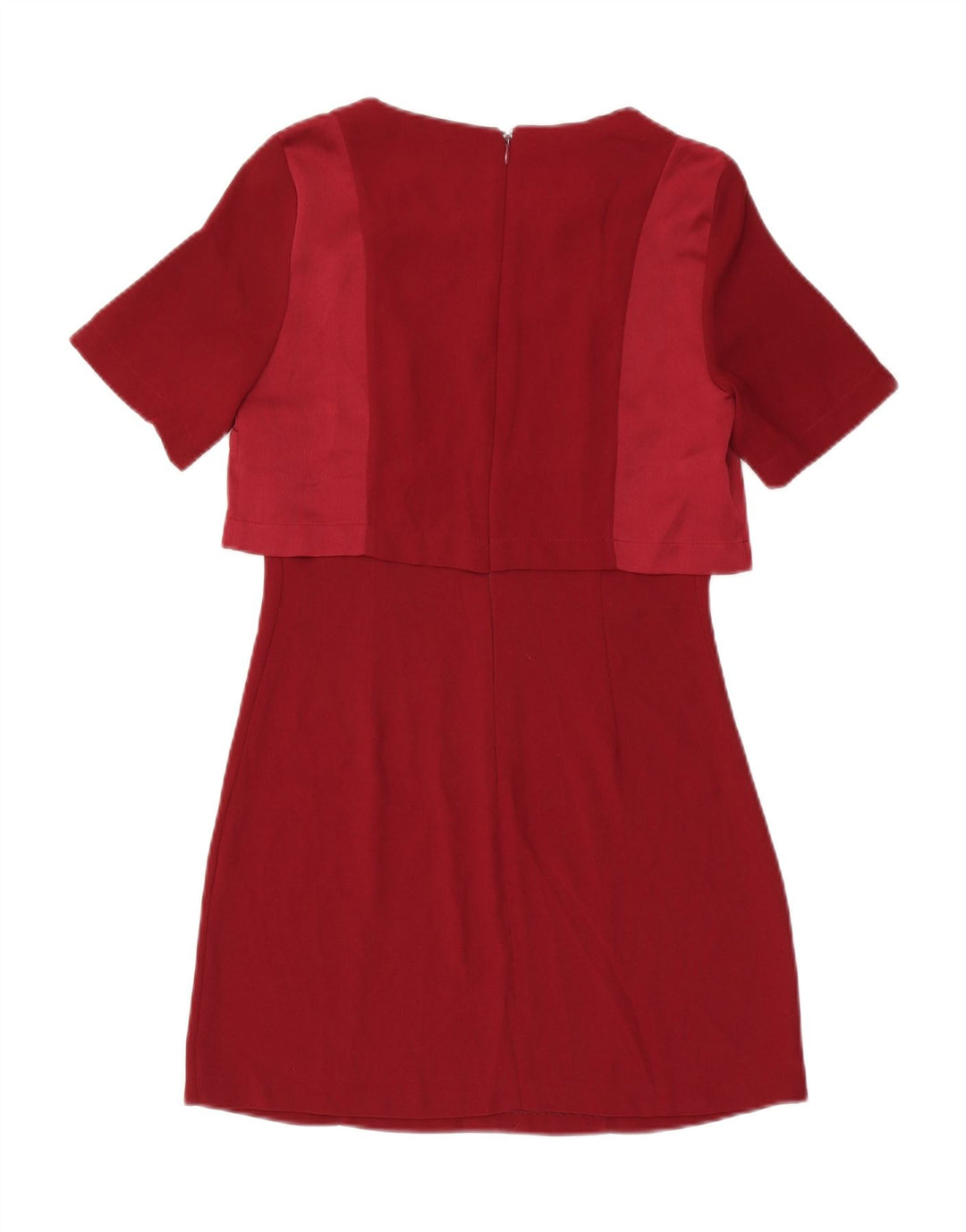 Damska sukienka typu shift Topshop UK 10, mała, czerwona, poliester