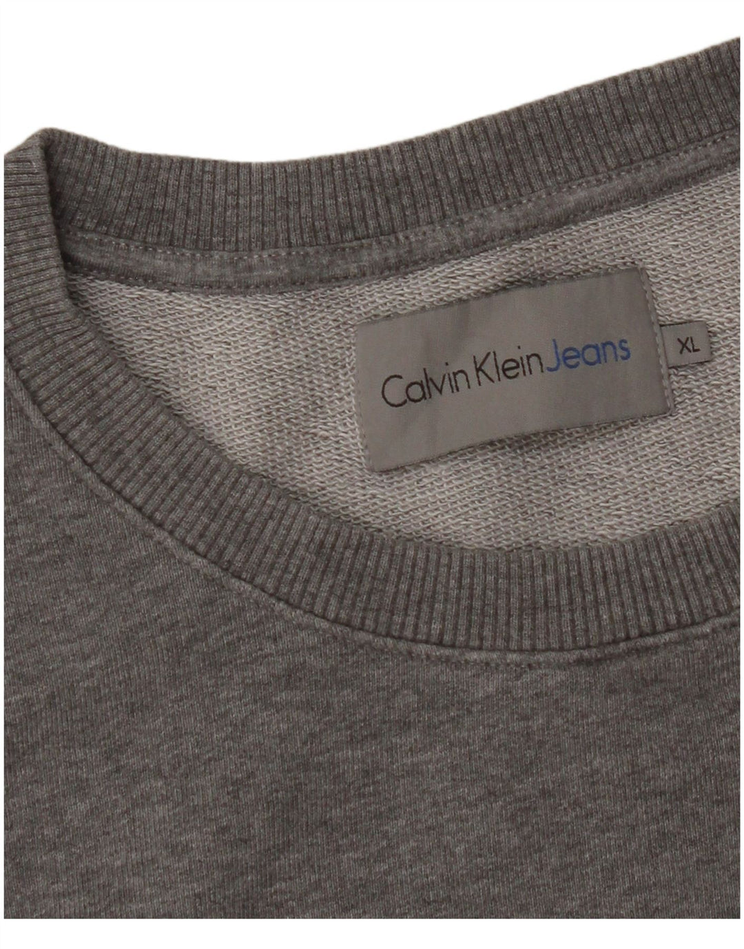 CALVIN KLEIN JEANS Mens Graphic Sweatshirt Jumper XL Grey