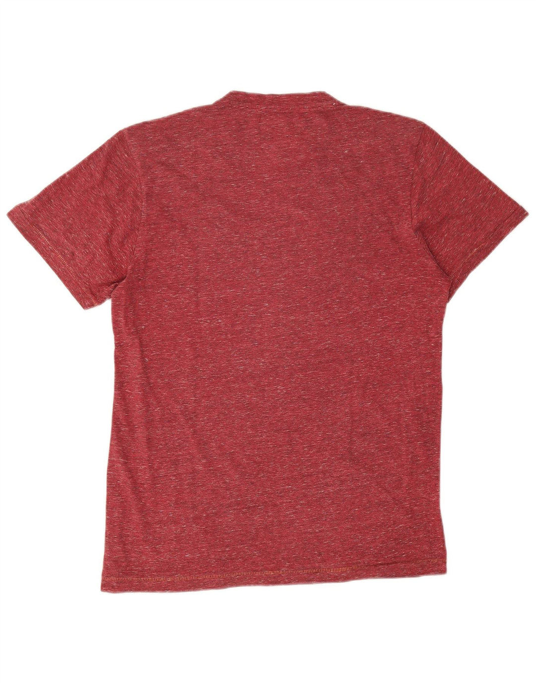 Męski T-shirt Desigual z grafiką, mały, bordowy nakrapiany