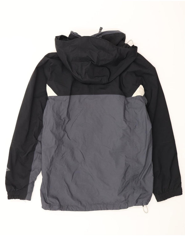 Columbia Mens Hooded Rain Jacket UK 38 Medium Navy Blue Colourblock Nylon