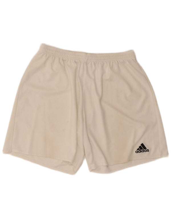 Męskie spodenki sportowe Adidas Climalite XL, biały poliester