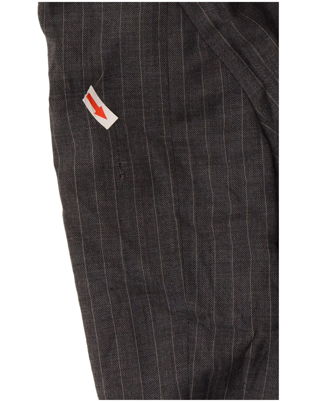 Marks & Spencer Męska marynarka zapinana na 2 guziki UK 44 XL Szara wełniana w prążki